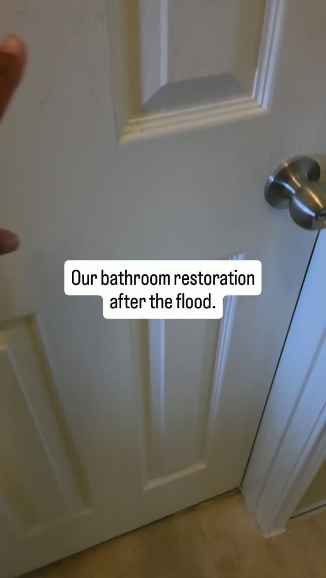 I woke up one morning at the end of April to my kids' toilet overflowing. It flooded 3 bedrooms. 2.5 months later, the bathroom is done!! 🙌🏽 We still have more work to go, but thankful the kids get their bathroom back, which means my husband and I get our bathroom back!!